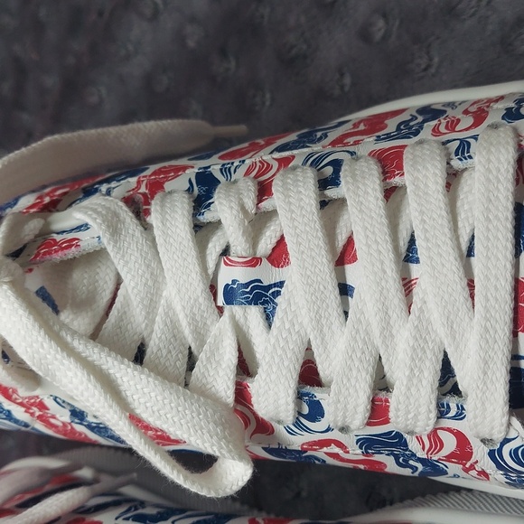 - KENZO Paris Tennix low top sneakers ME 39 US ( 6.5 M 8.5 W) Nappa Mermaid - Picture 4 of 12